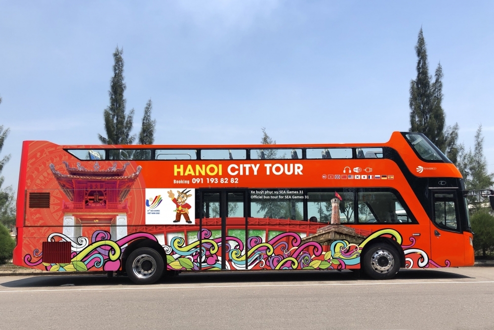 Miễn phí vé trải nghiệm dịch vụ xe buýt 2 tầng "Hanoi City tour" phục vụ SEA Games 31