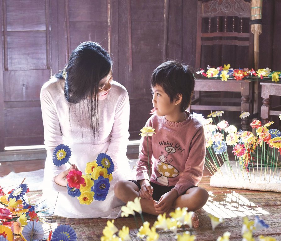 Hoa giấy Thanh Tiên vào vụ tết Hoa giấy Thanh Tiên vào vụ tết
