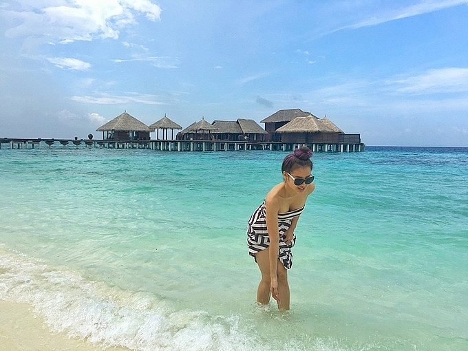 Phương Trinh Jolie và chuyến du lịch sang chảnh tại Maldives phuong trinh joile va chuyen du lich sang chanh tai maldives
