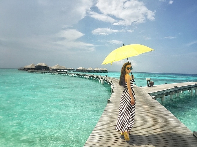 Phương Trinh Jolie và chuyến du lịch sang chảnh tại Maldives phuong trinh joile va chuyen du lich sang chanh tai maldives