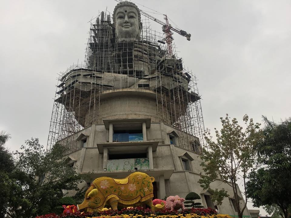 Hà Nội: Cận cảnh Đại Tượng phật lớn nhất Đông Nam Á ha noi can canh dai tuong phat lon nhat dong nam a