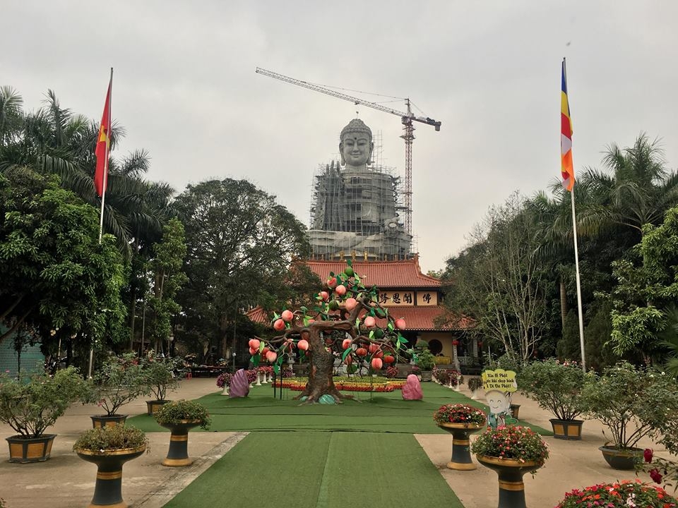 Hà Nội: Cận cảnh Đại Tượng phật lớn nhất Đông Nam Á ha noi can canh dai tuong phat lon nhat dong nam a