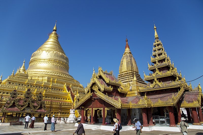 Đến Shwezigon: Ngôi chùa dát vàng và linh thiêng nhất ở Myanmar Đến Shwezigon: Ngôi chùa dát vàng đầu tiên và linh thiêng nhất ở Myanmar
